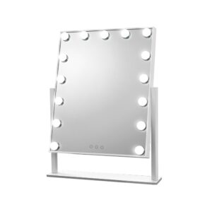 Hollywood Makeup Mirror 40x50cm with Touch Control 15 LED Lights 360 Rotation