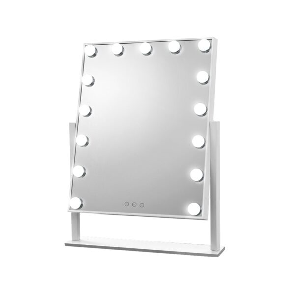 Hollywood Makeup Mirror 40x50cm with Touch Control 15 LED Lights 360 Rotation