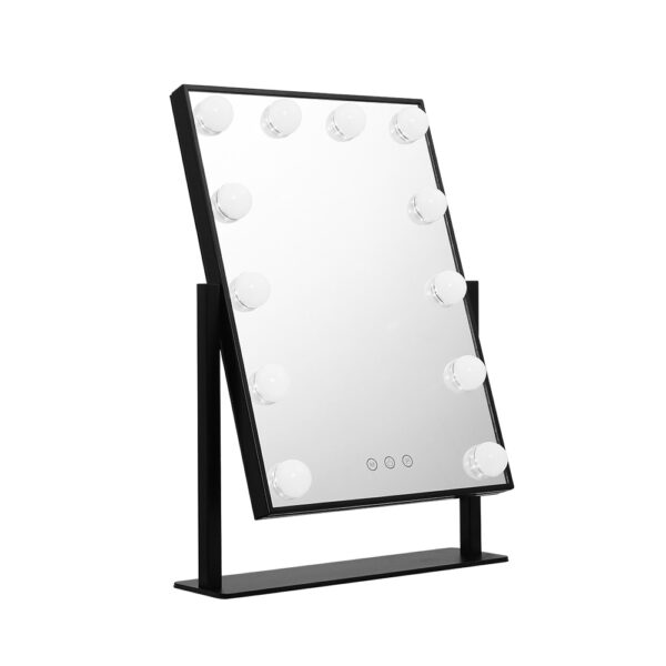 Hollywood Makeup Mirror 12 LED Touch Control 360 Rotation Dimmable Tabletop