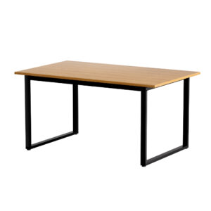 6 Seater Dining Table Industrial  Wooden Rectangular 150cm Anti Rust Legs