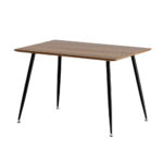 4 Seater Dining Table Industrial  Wooden Rectangular 120cm Anti Rust Legs