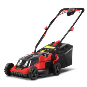 Cordless Lawn Mower 40V Dual Battery 34cm Cutting Width 6 Height Adjustment