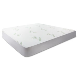 Queen Bamboo Mattress Protector Water Resistant 300gsm 40cm Deep Fit