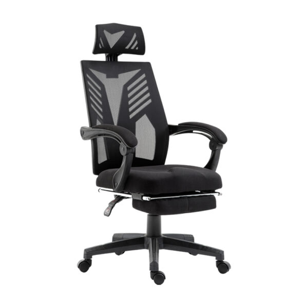 Mesh Office Chair High Back 150° Recliner Adjustable Headrest Black