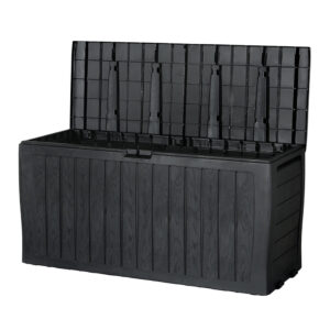 Outdoor Storage Bench 220L Dual Purpose Lockable Garden Deck Box Organizer