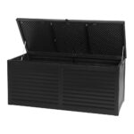 Outdoor Storage Box 490L Weather Resistant Bench Seat Lockable Garden Organizer