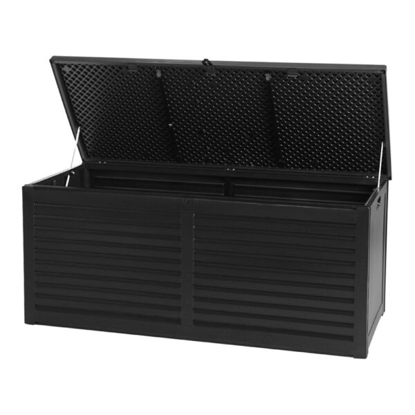 Outdoor Storage Box 490L Weather Resistant Bench Seat Lockable Garden Organizer