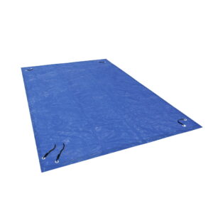 Swimming Pool Cover 3x2m UV Resistant Above ground Blanket Blue with Ropes