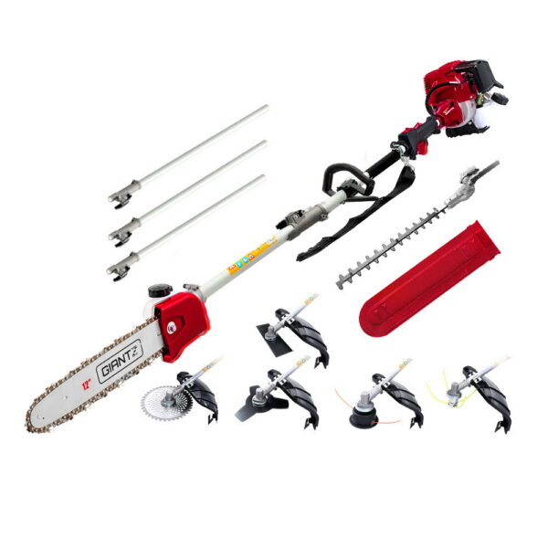 4 Stroke Multi Tool Chainsaw Brush Cutter Hedge Trimmer 40cc 7 IN 1 Pro Series