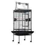 Large Aviary Bird Cage 173CM Wrought Iron Pet Stand Parrot Budgie Toys