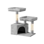 Cat Tree Condo Multi Level 69cm Sisal Scratching Post Plush Bed Tower