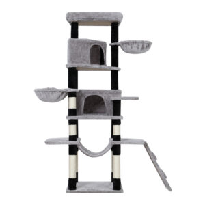 Cat Tree Tower 161cm Multi Level Scratcher Condo House Sisal Post Play Bed