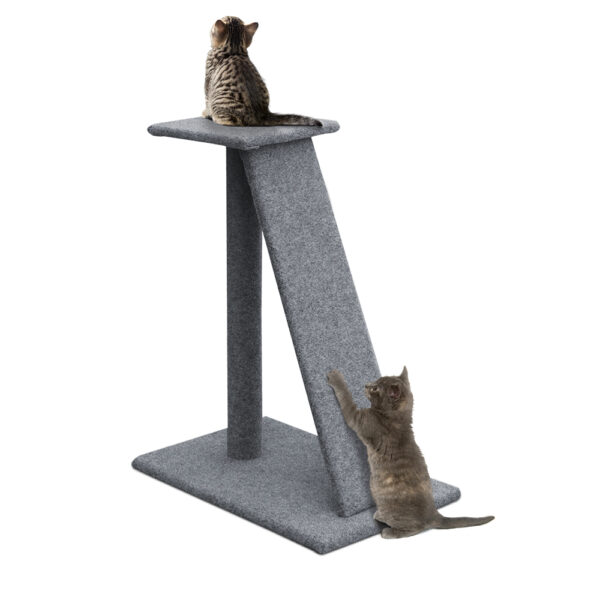 Cat Tree Scratcher Condo 82cm Sisal Post Plush Cover Dual Level Portable