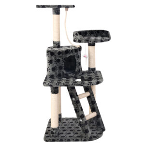 Cat Tree Tower 120cm Multi Level Scratching Post Plush Condo Sisal Bed Toy