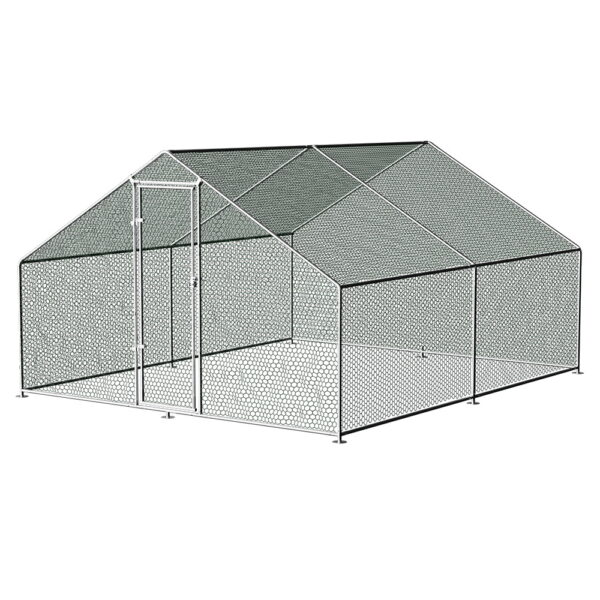 Large Chicken Coop Hen House Walk In Cage Rabbit Hutch 3x4x2m Weather Resistant