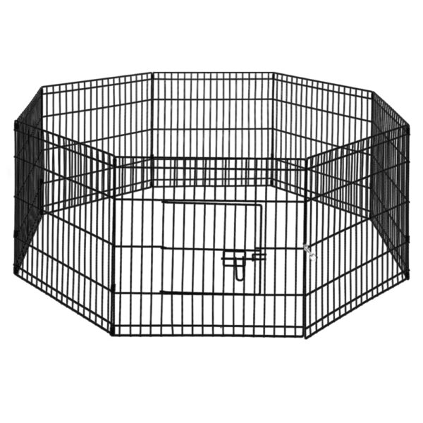 Dog Playpen 8 Panel 24 Puppy Exercise Pen Indoor/Outdoor Cage Fence