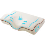 Memory Foam Pillow Contour Neck Support Pain Relief Butterfly Design 60x35cm