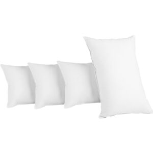 4 Pack Cotton Cover Pillows Medium Firm Polyester Filling 73x48cm