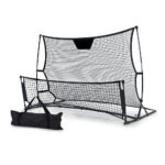 Soccer Training Rebounder Net 2 in 1 Portable Football Goal Pass Trainer 195CM