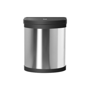 Swing Out Kitchen Bin 12L Auto Lid Stainless Steel Rust Resistant Easy Clean