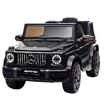 Kids Electric Ride On Car AMG G63 12V Remote Control Safety Belt Black