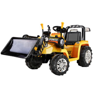 Kids Electric Ride On Bulldozer Digger 6V 7AH Battery Yellow 3 5km/h Anti Slip