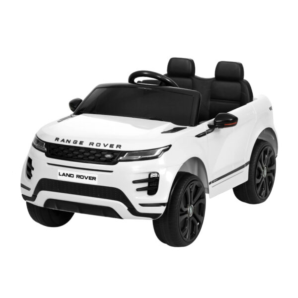 Kids Electric Ride On Car 12V Land Rover Evoque Remote Control White Toy Vehicle