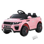 Kids 12V Electric Ride On Car SUV Toy Remote Control Battery Pink Safety Belt