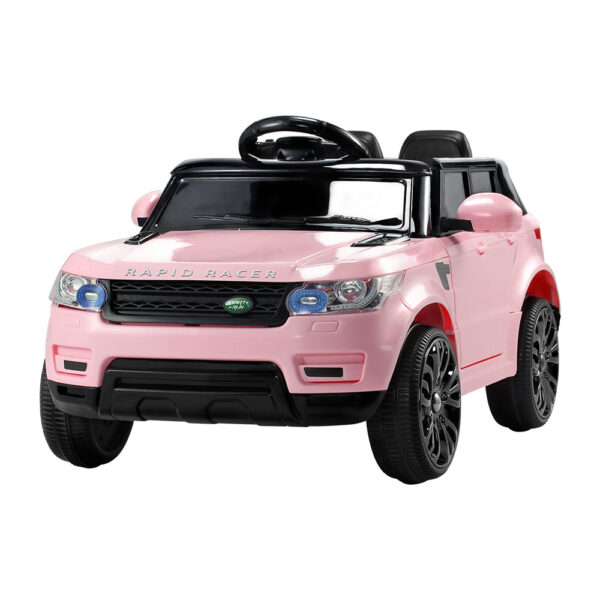 Kids Ride On Car Pink Dual Motor Remote Control Safety Belt MP3 3 8km/h 30kg Load