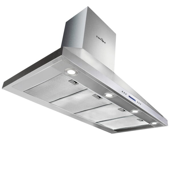 Commercial Range Hood 1500mm Wall Mount 3000m3/hr Twin Motor 4 LED Lights