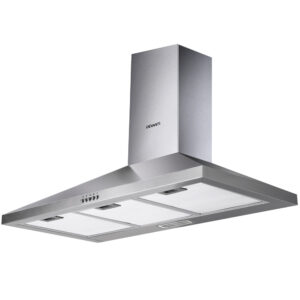 Stainless Steel Range Hood 900mm 90cm 3 Speed LED Light 5 Layer Filter