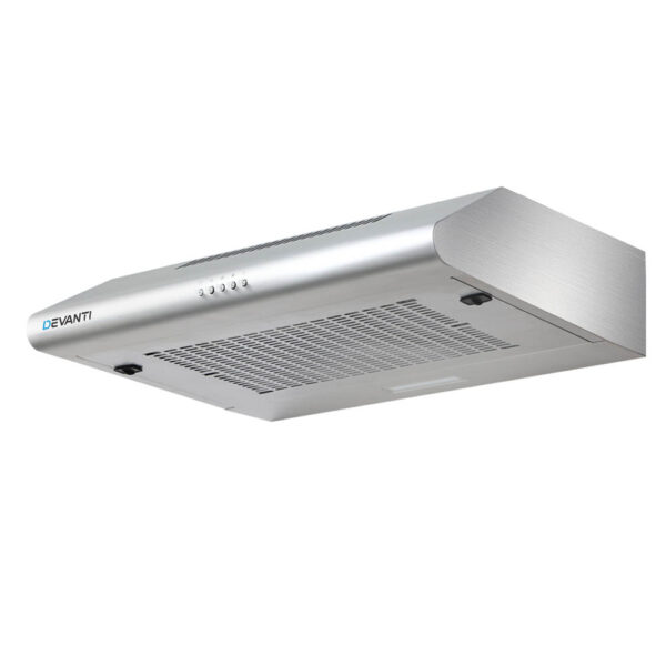 Stainless Steel Range Hood 60cm 600mm 3 Speed LED Light 720m3/h Air Flow