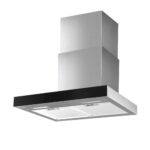 60cm Tempered Glass Rangehood 900m3/h 3 Speed LED Lights Adjustable Chimney