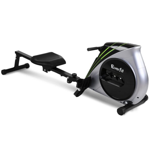 Rowing Machine 4 Level Manual Resistance LCD Display 150kg Capacity Foldable