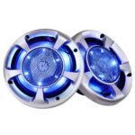 6.5inch 3 Way Car Speakers LED Light 500W Max Power 60W RMS Pair White