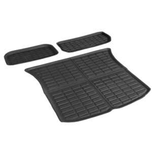 3PCS Tesla Model Y Car Mats Set Custom Fit TPR Cargo Protection 2021 2023