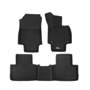 Car Rubber Floor Mats Set Non Slip TPR for  RAV4 2019 2022 All Weather