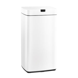 Motion Sensor Bin 45L Hands Free Soft Open Close Fingerprint Resistant White