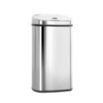 50L Motion Sensor Bin Automatic Stainless Steel Quiet Operation 72cm Tall