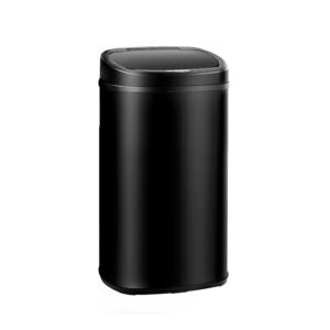 Automatic Sensor Trash Can 58L Black Fingerprint Resistant Liner Holder