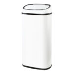 68L Sensor Trash Can Automatic Soft Open Close Fingerprint Resistant White