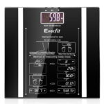 Digital Body Fat Scale Hydration Glass LCD 180KG 10 User Memory Auto On/Off