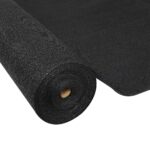 Heavy Duty Shade Cloth 1.83x20m UV Stabilized 50% Block Knitted Black Sail