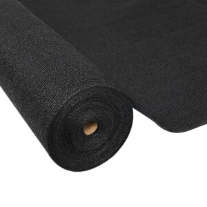 Shade Cloth Roll 70% UV Block 3.66x30m Heavy Duty Knitted Garden Black