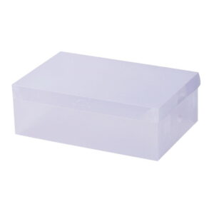 20 Pack Shoe Storage Boxes Clear Stackable Foldable Organizer 28x18x10cm