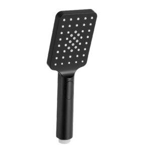 Handheld Shower Head High Pressure 3 Modes 3.1'' Square Black Water Saving