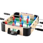 Mini Foosball Table Portable Soccer Game MDF Construction Kids Party Gift 41cm