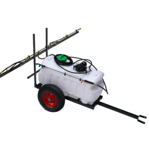 Weed Sprayer 100L Tank Trailer 100psi 13L/min Flow  Boom 6m Hose Foldable