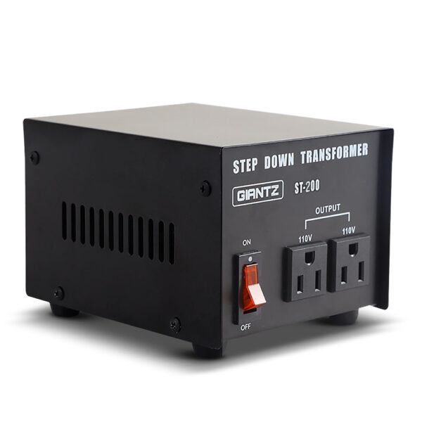 Step Down Transformer 200W 240V to 110V Dual Frequency 50/60Hz Portable Quiet