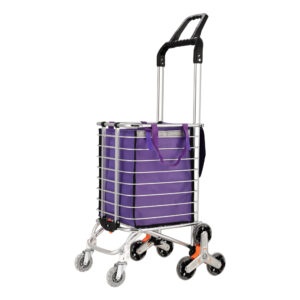 Foldable Shopping Trolley 35L Water Resistant Stair Friendly with Swivel Wheels